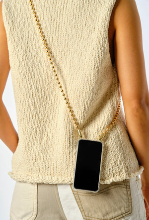 Ossa: Gold Ballchain Crossbody