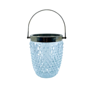 MCM Raimond Hand Made Crystal & Silver Plate Ice Bucket, Made in England