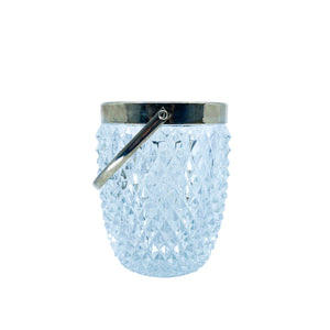 MCM Raimond Hand Made Crystal & Silver Plate Ice Bucket, Made in England