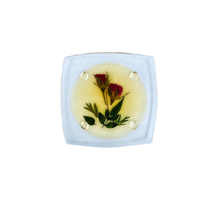 Pressed Flower Acrylic Coasters, Set of 6