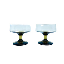 Vintage Libbey Glass Tawny Accent Champagne Coupes