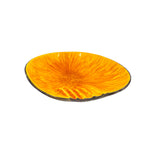 Vintage MCM Treasure Craft Glazed Orange Ashtray, 1963