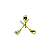 Vintage Brass Golf Club Paperweight / Stand
