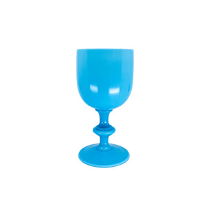 Portieux Vallerysthal Blue Opaline Mama & Baby Water Goblets