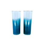 Vintage Federal Glass Tom Collins Multicolor Glasses, Set of 7