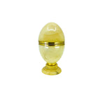 Genuine Alabaster Faberge Egg Trinket Box