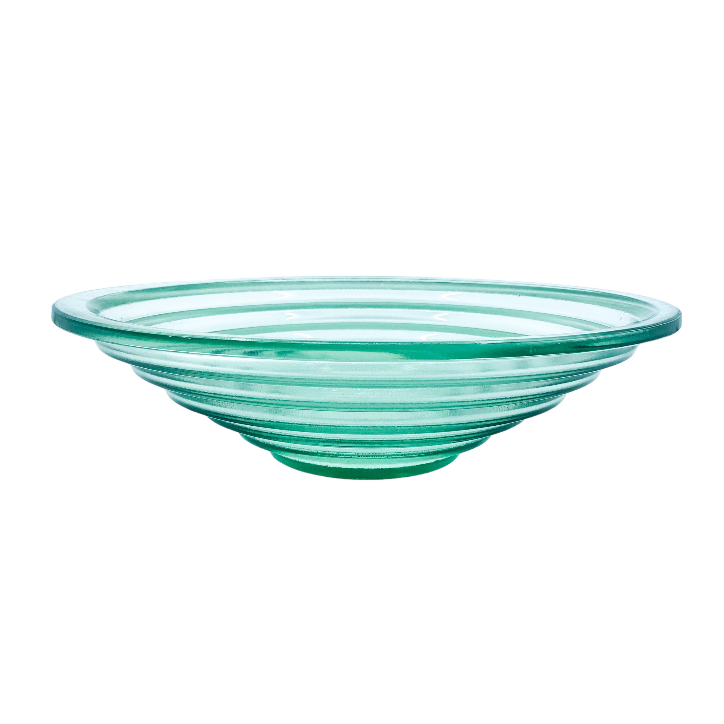 Large Round Geometric “Pyramid” Bowl