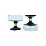 Vintage Libbey Glass Tawny Accent Champagne Coupes