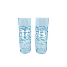 Rare Vintage IKEA Atomic Sunburst Snäll Turquoise Tom Collins Highball Glasses, Set of 6