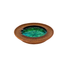 Vintage Ceramic Fused Glass Ashtray, Signed