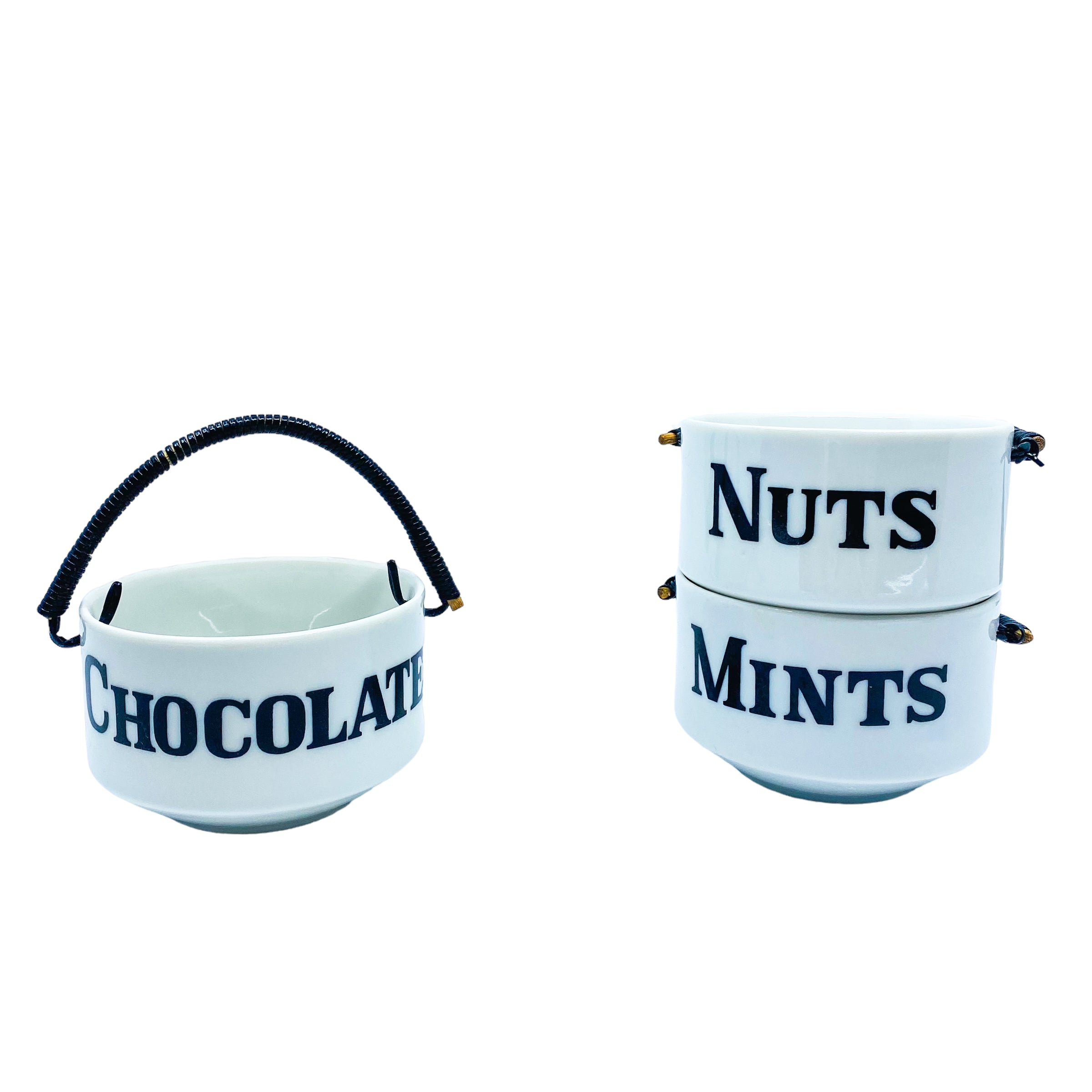 Vintage Stacking Snack Bowl Set