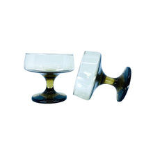 Vintage Libbey Glass Tawny Accent Champagne Coupes