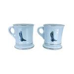 Vintage Lefton Double Horse Head Pedestal Mugs, Pair