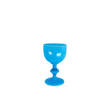 Portieux Vallerysthal Blue Opaline Mama & Baby Water Goblets