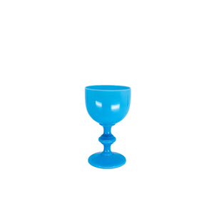 Portieux Vallerysthal Blue Opaline Mama & Baby Water Goblets