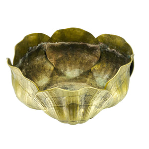 1970’s Large Brass Seashell Planter