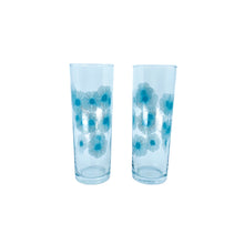 Rare Vintage IKEA Atomic Sunburst Snäll Turquoise Tom Collins Highball Glasses, Set of 6