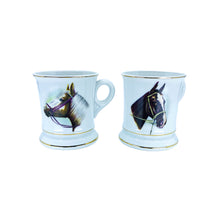 Vintage Lefton Horse Head Pedestal Mugs, Pair