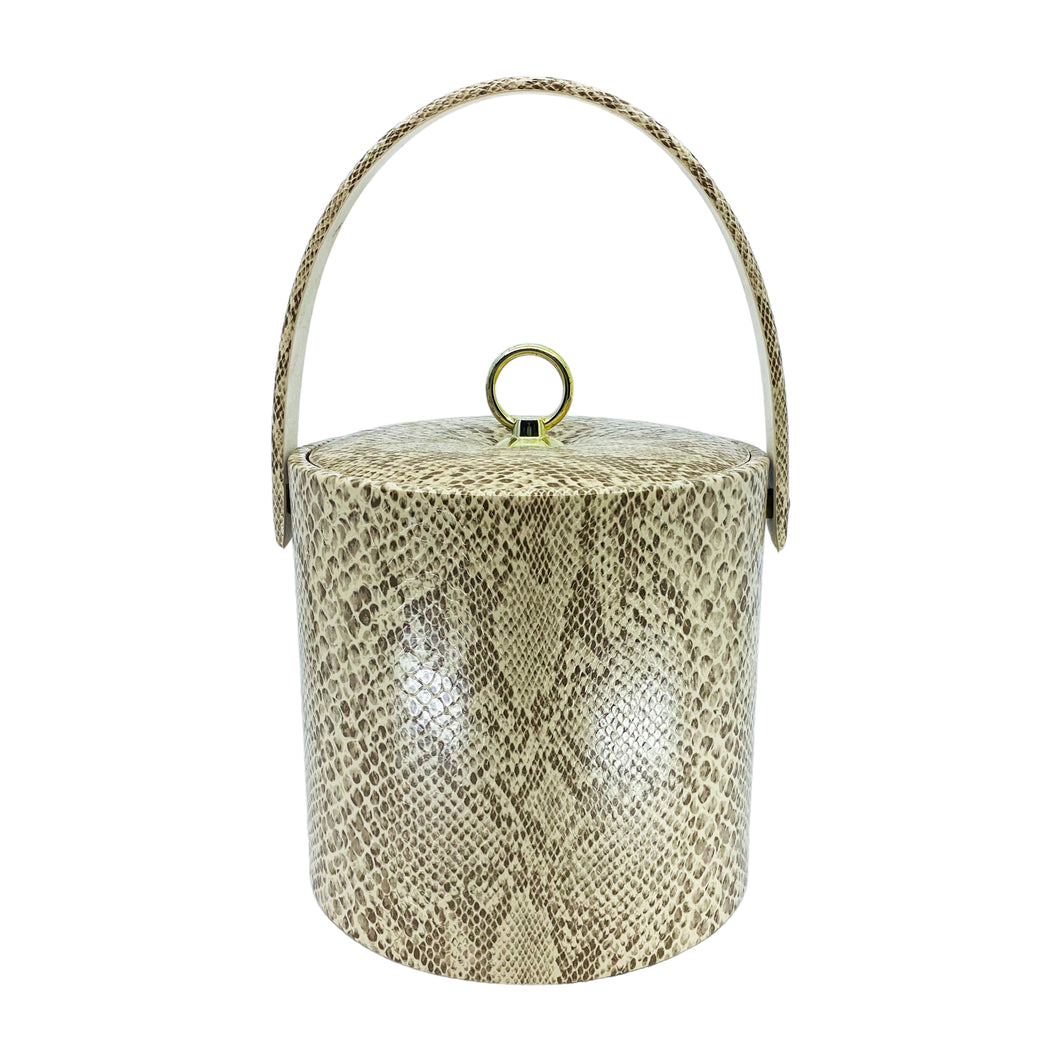 Vintage Phoenixware Snakeskin Print Ice Bucket
