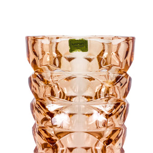 Lunimarc France Depression Glass Pink Vase