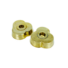 Andrea by Sadek Brass Flower Candle Holders, Pair