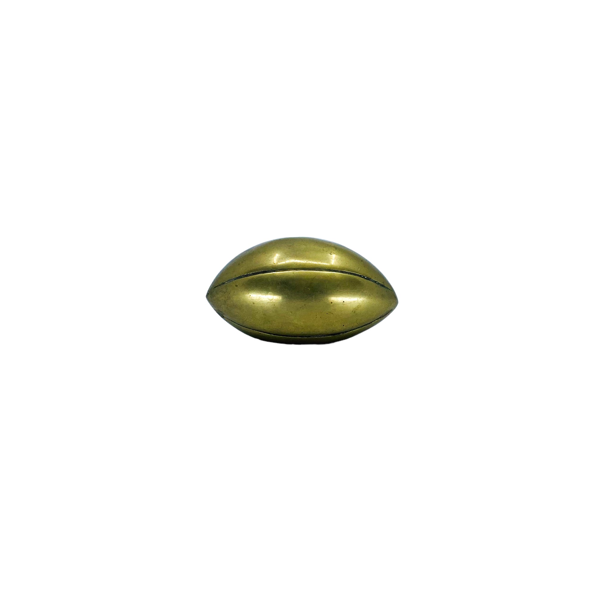 Vintage Brass Football Paperweight