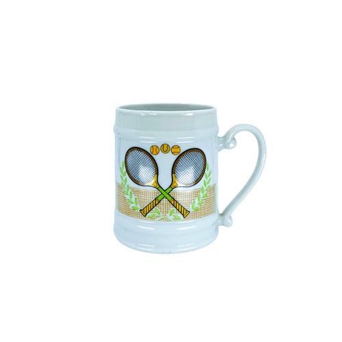 Large Vintage Tennis Mug