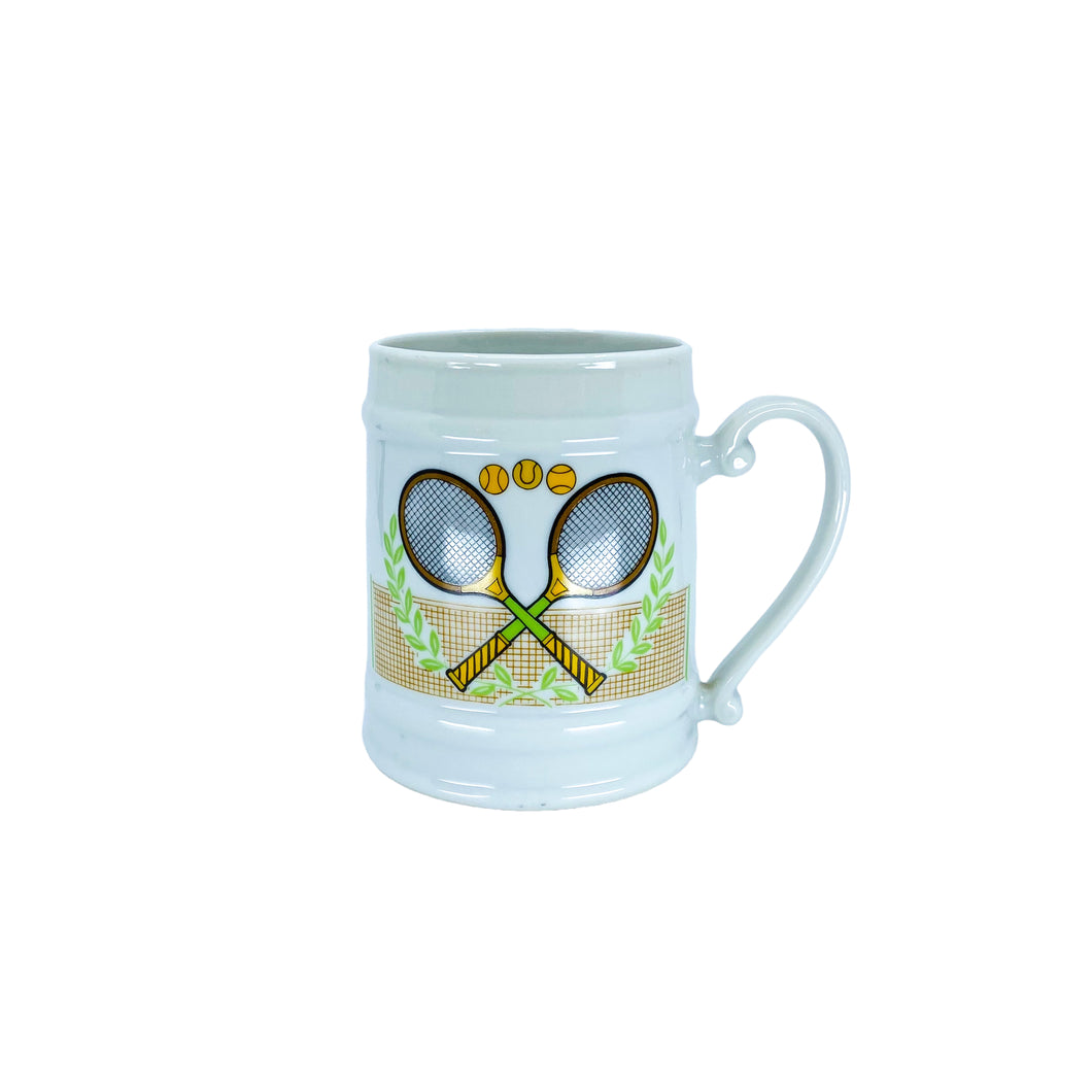 Large Vintage Tennis Mug