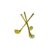 Vintage Brass Golf Club Paperweight / Stand