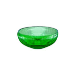 Vintage E.O Brody Green Ribbed Glass Candy Dish