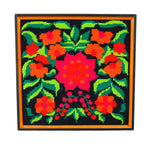 Vintage Framed Floral Needlepoint