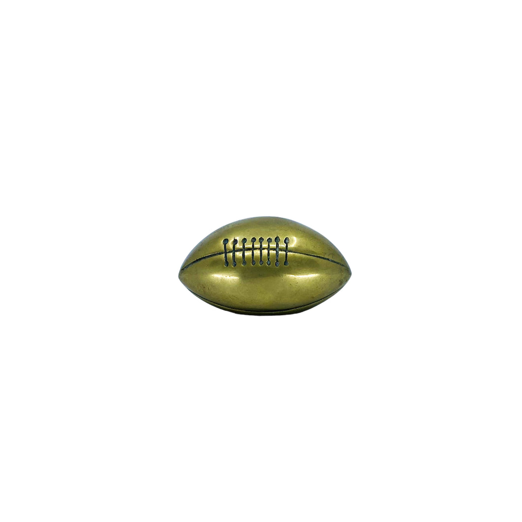 Vintage Brass Football Paperweight