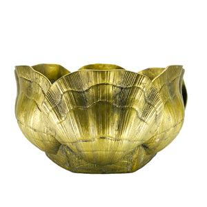 1970’s Large Brass Seashell Planter