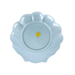 White Ceramic Shell Plate by OMC Japan