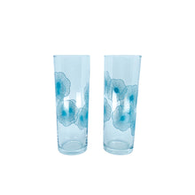 Rare Vintage IKEA Atomic Sunburst Snäll Turquoise Tom Collins Highball Glasses, Set of 6
