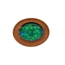 Vintage Ceramic Fused Glass Ashtray, Signed