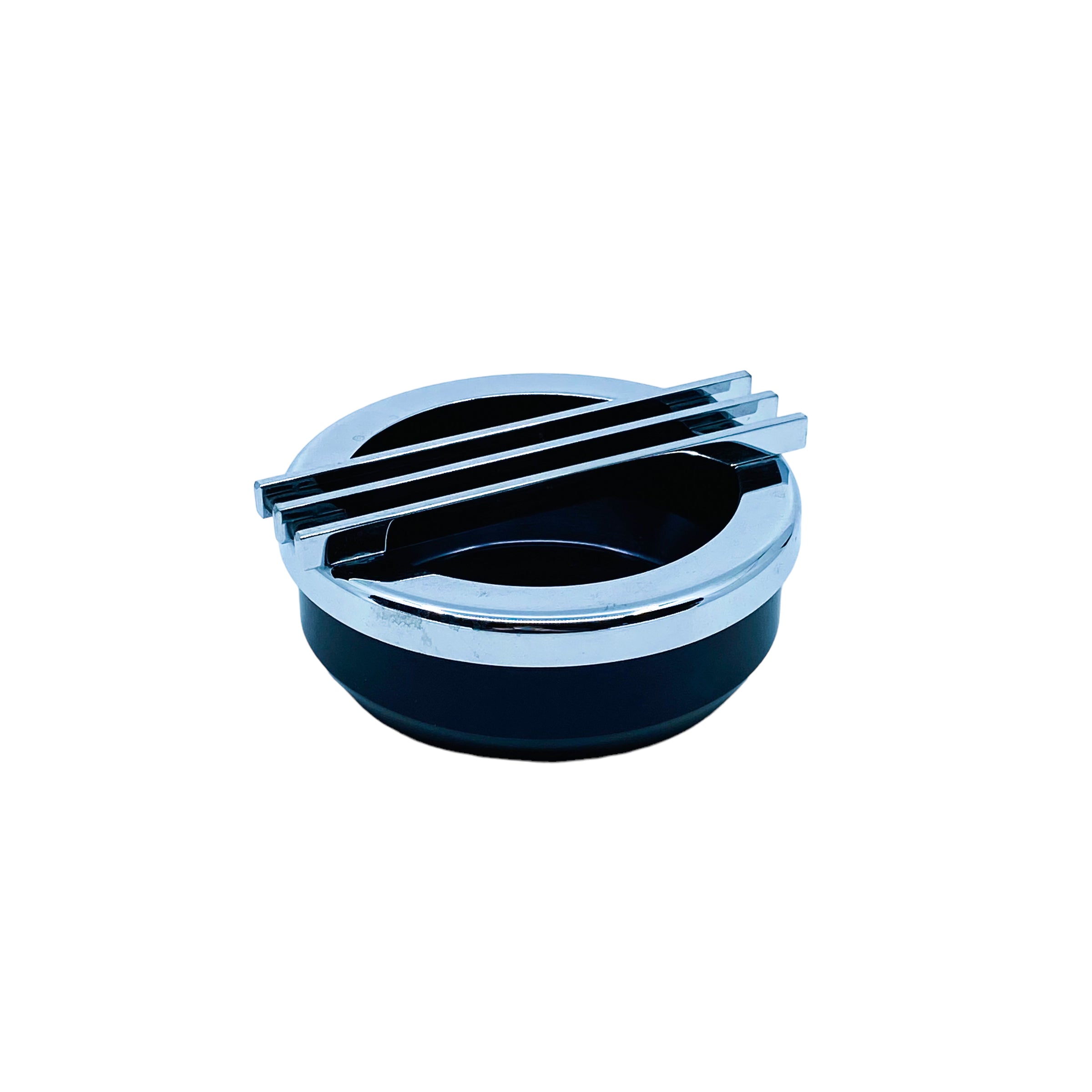Vintage Chrome & Metal Ashtray