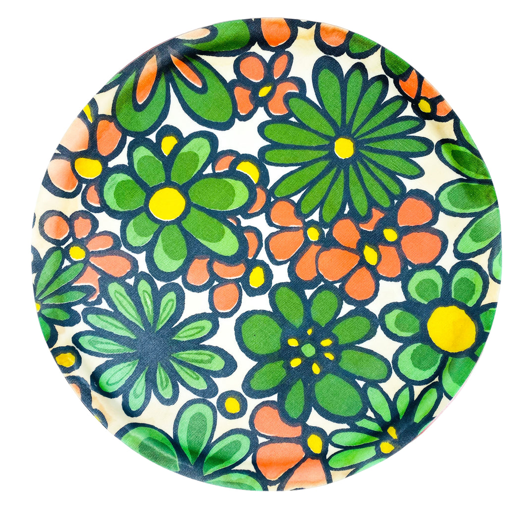 Vintage Flower Power Tray