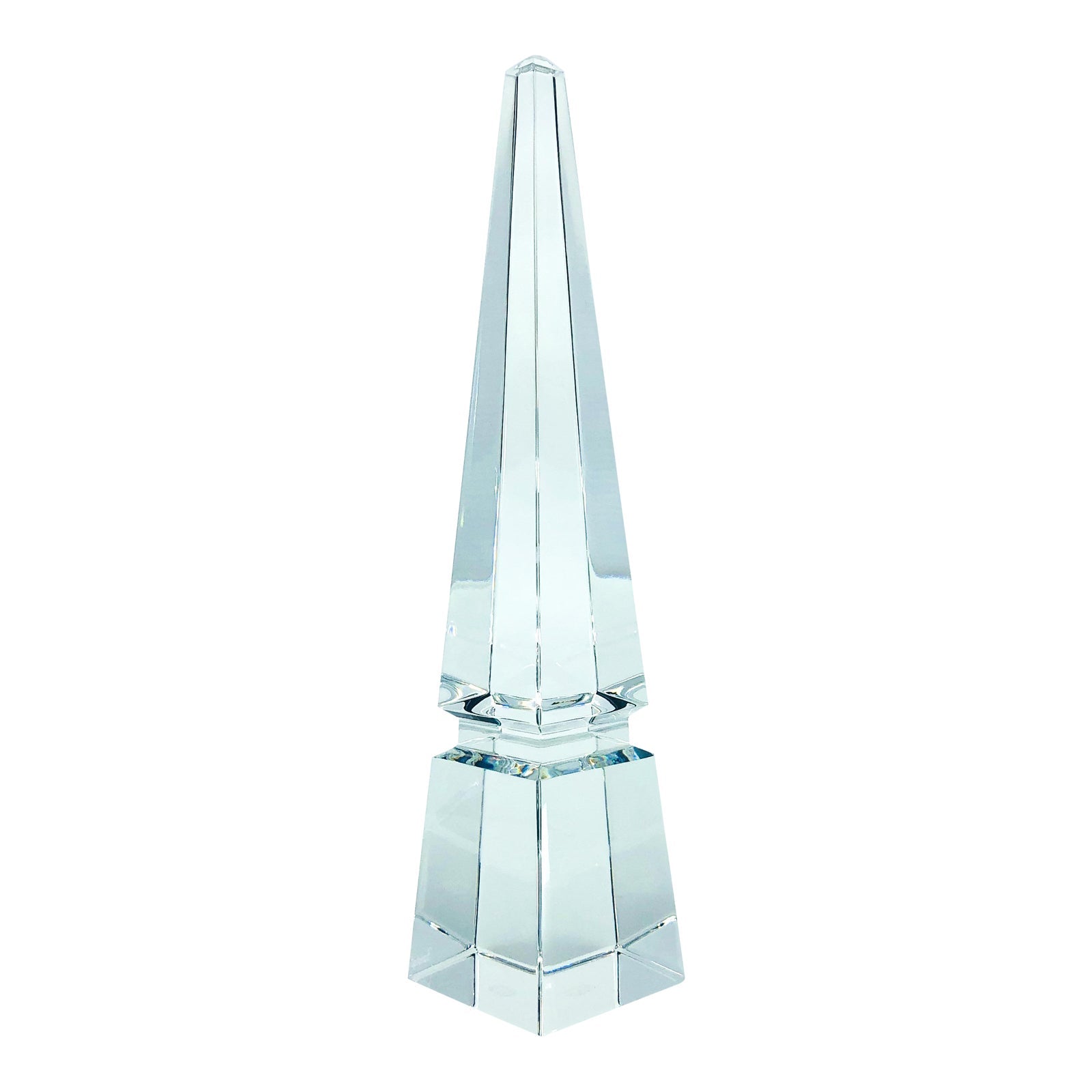 Contemporary Baccarat Crystal Obelisk