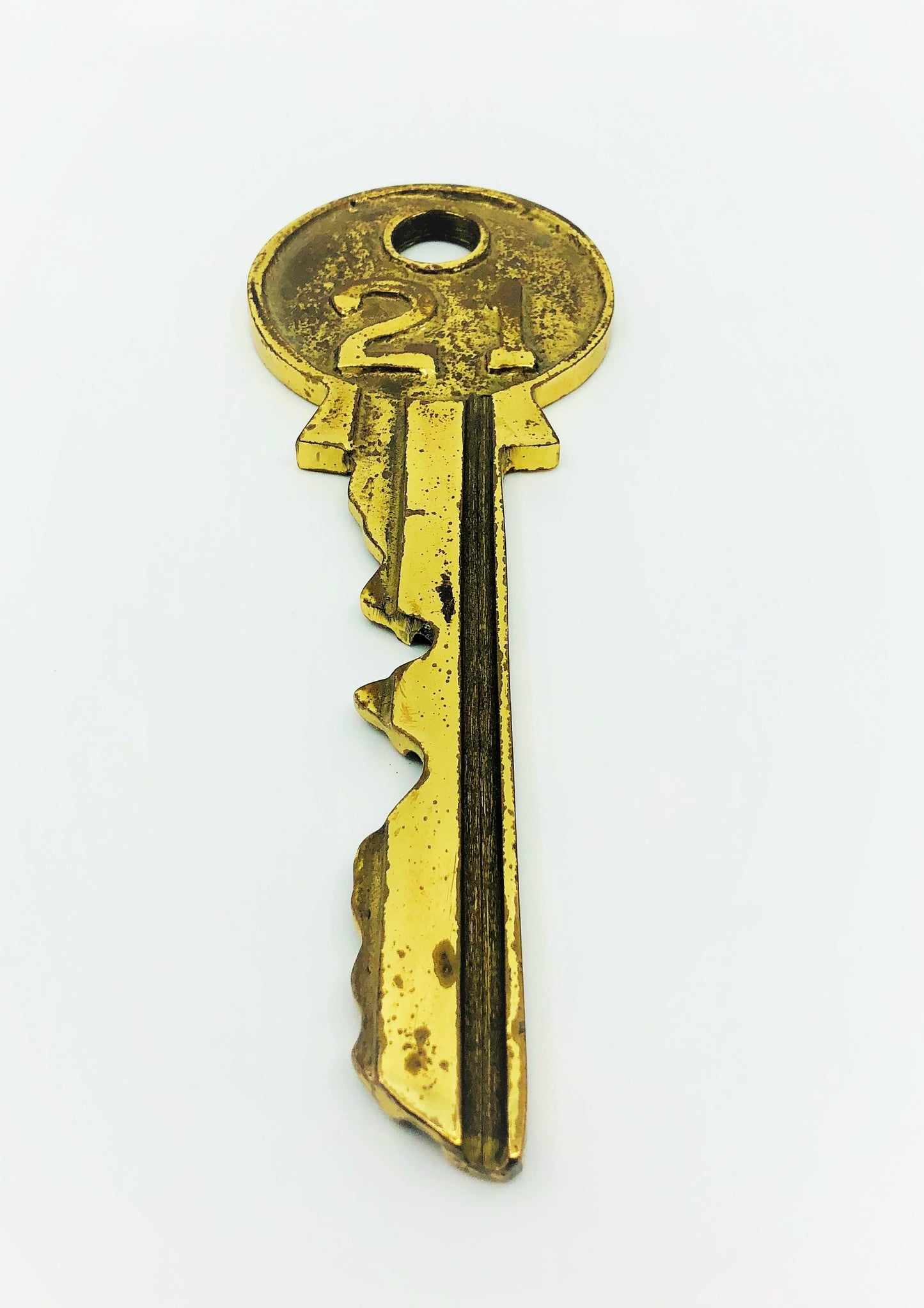 Heavy & Large Brass Key Marked "21"