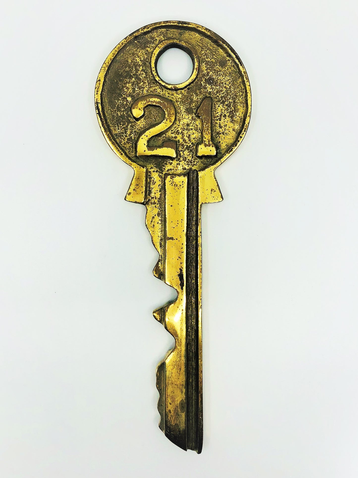 Heavy & Large Brass Key Marked "21"