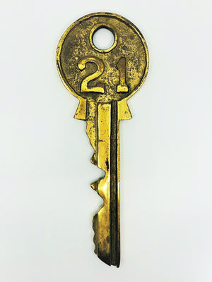 Heavy & Large Brass Key Marked "21"