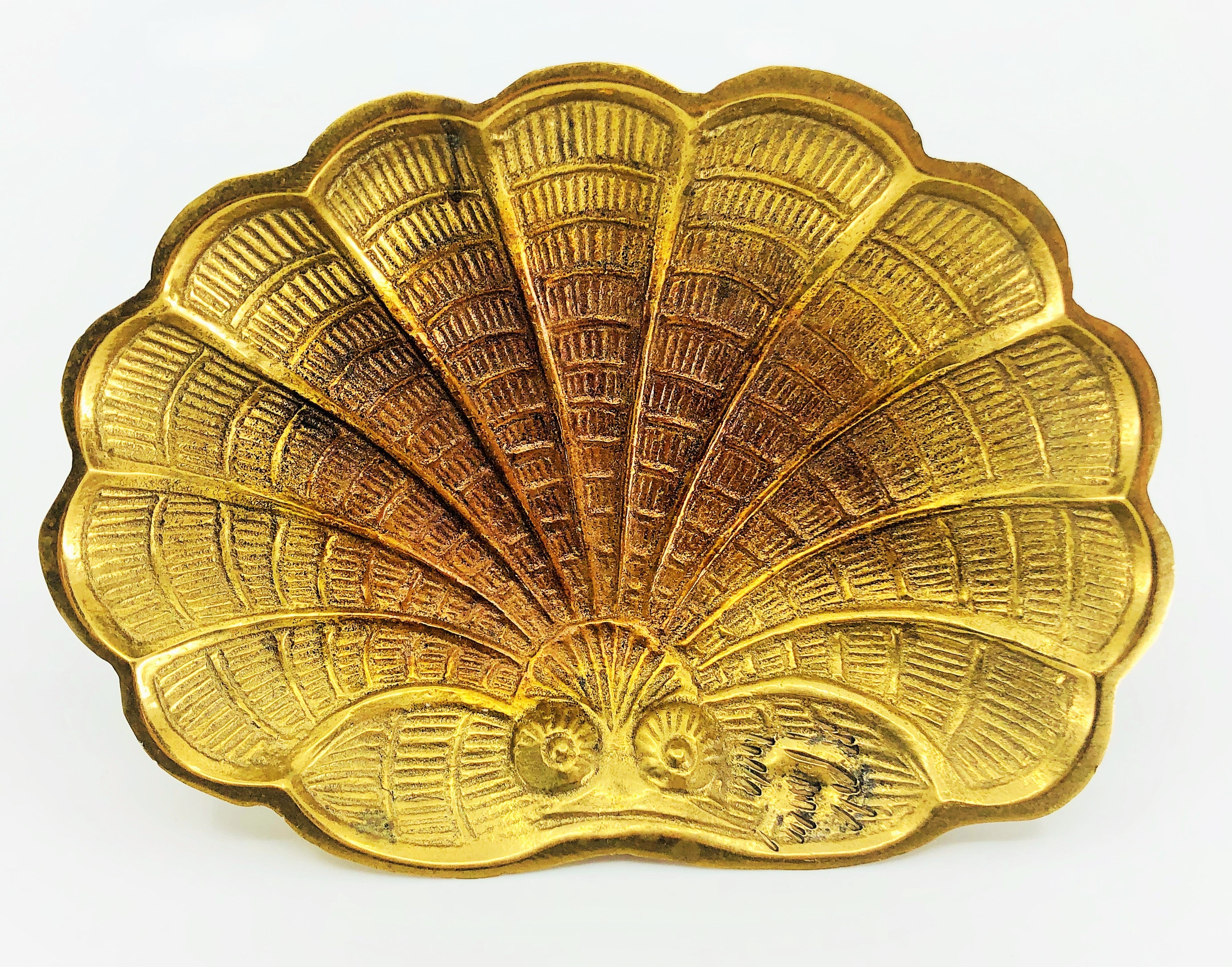 Brass Seashell Dish