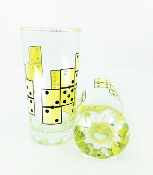 S/2 Domino Drinking Glasses