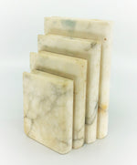 Vintage Italian Marble Stacked Books Bookend