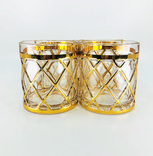 S/4 24k Alturzarra Drinking Glasses, Collectors Item