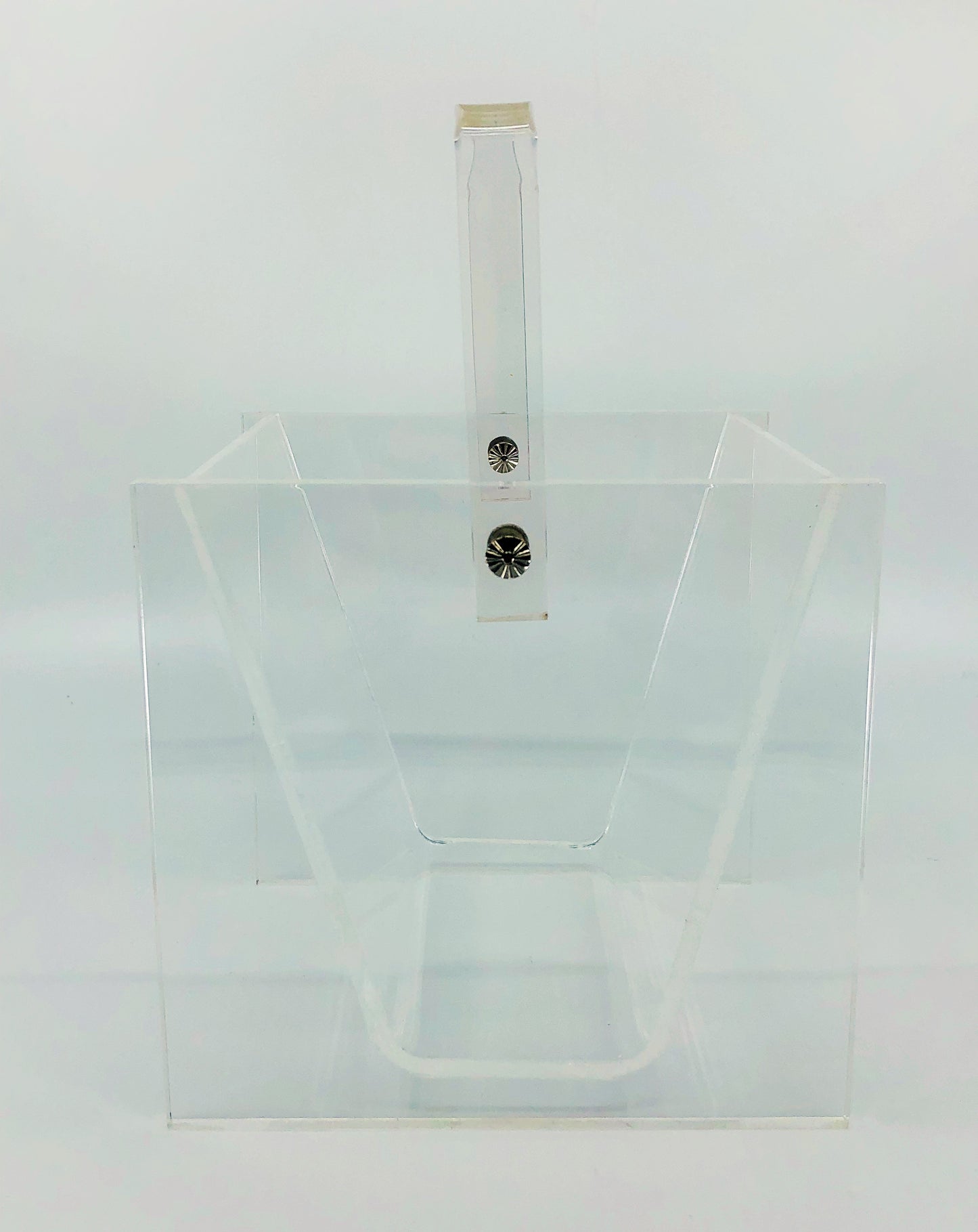 Geometric Lucite Ice Bucket