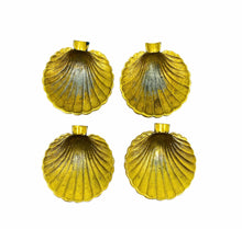 Gold Shell Personal Ashtrays, Set of 4