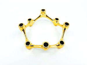 Danish Modern Gold Candelabra