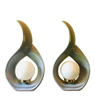 Gray Vitrex Art Deco Ceramic Lamp, 1 available